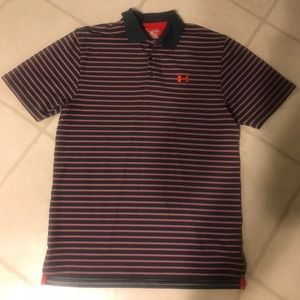 Under Armour Striped Polo!!